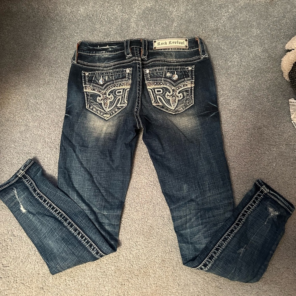 Rock Revival Women's Dark Blue Skinny Jeans